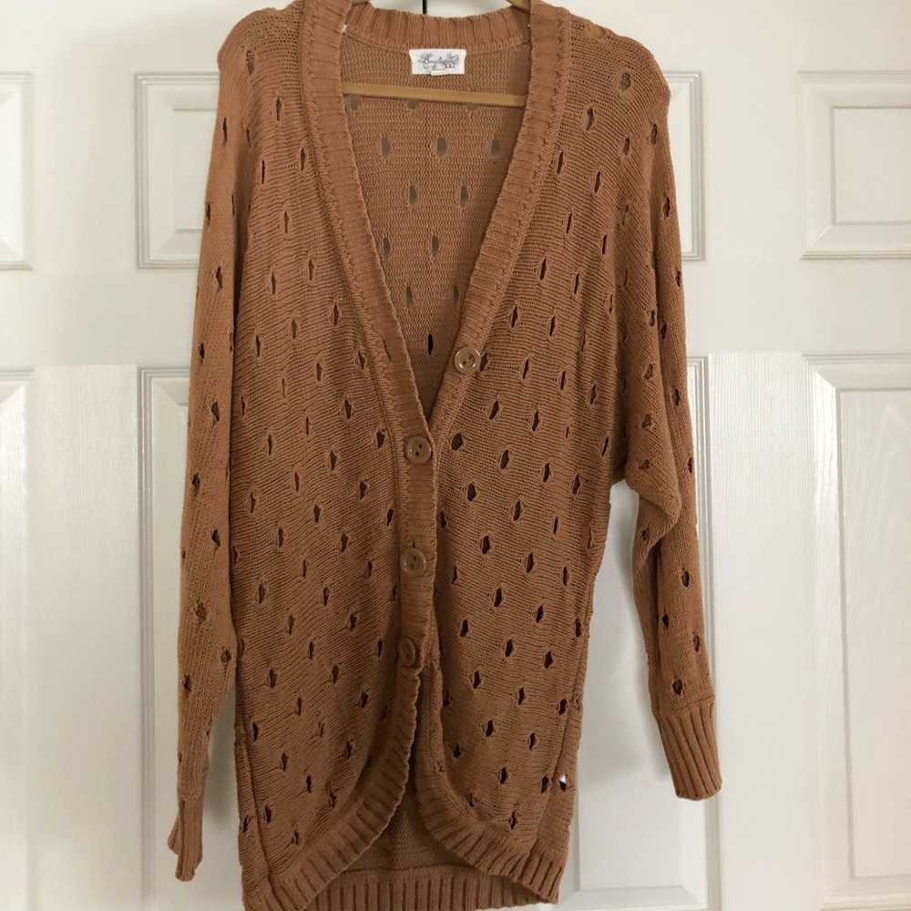 Brown cardigan